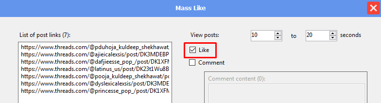 mass like - like - threads software