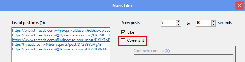 mass like - no comment - Threads auto tool
