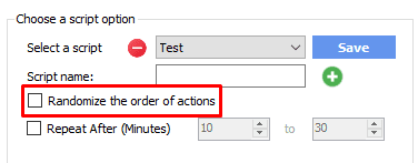 randomize the order of action - no - threads automation bot