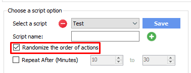 randomize the order of actions - threads automation bot
