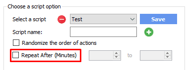 repeat after (minutes) - no  - threads automation bot