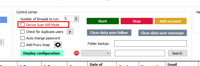 Scan wifi - Tool auto Threads