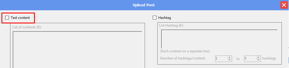 upload post - text content - no - threads bot
