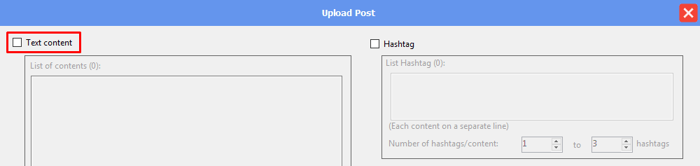 upload post - text content - no - threads automation bot