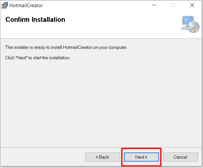 Cài đặt phần mềm tạo Outlook