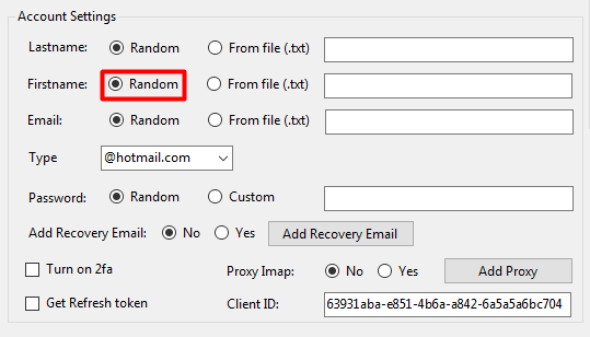 first name - random - hotmailcreator