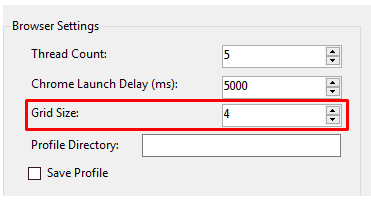 Grid size - Phần mềm tạo Outlook