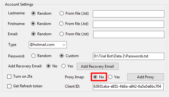  proxy imap - no - outlook account creator
