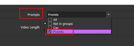 Chọn nhóm dữ liệu - Phần mềm auto Sora