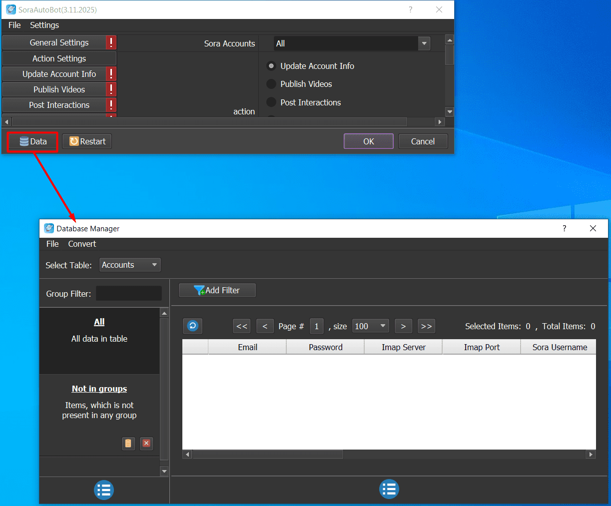 import data - sora bot