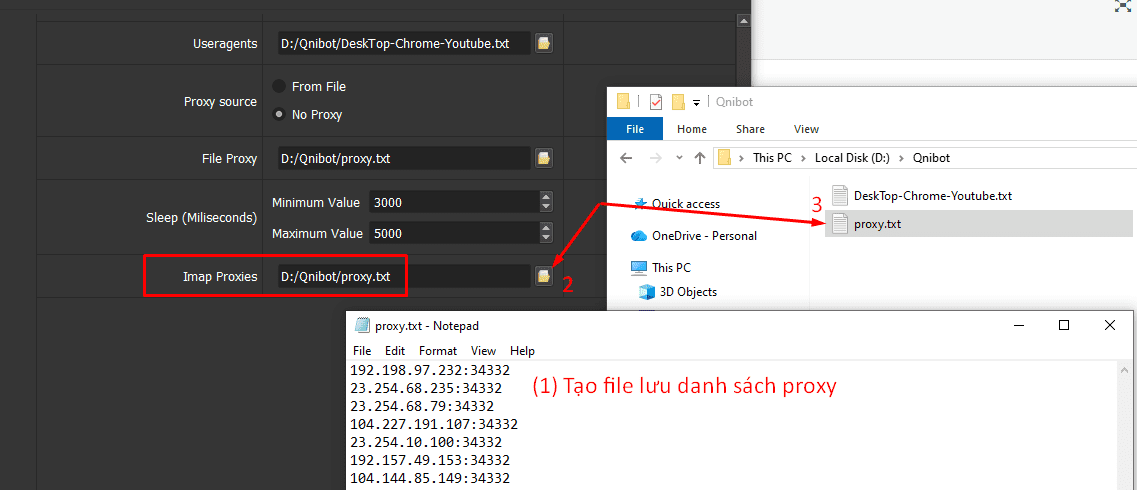 Dẫn file proxy vào phần mềm auto Sora