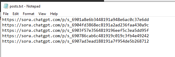 Link video - Phần mềm auto Sora