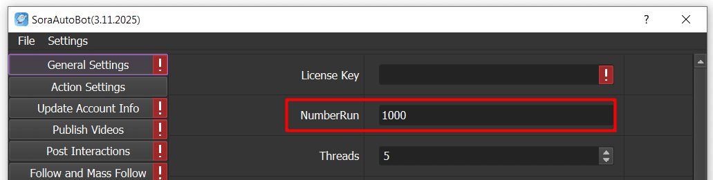 numberrun - sora automation software